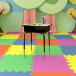 Flash Furniture Student Desk with Open Front Metal Book Box