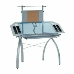 Studio Designs Futura Tower - Silver/Blue Glass -Outlet Desks Store unnamed file 5914