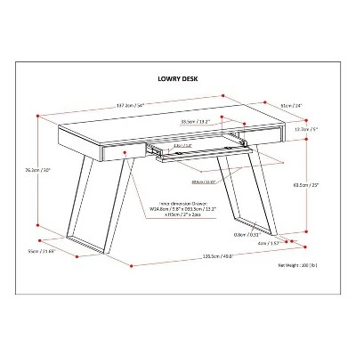 Mitchell Desk - WyndenHall Distressed Hickory Brown 12 Mitchell Desk - WyndenHall Distressed Hickory Brown - Image 11