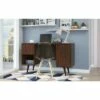 Edgar 1 Drawer Mid Century Office Desk - Manhattan Comfort Dark Brown -Outlet Desks Store unnamed file 5962