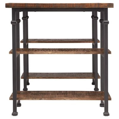 Ronay Wood Writing Desk with Storage - Inspire Q Rustic Oak 3 Ronay Wood Writing Desk with Storage - Inspire Q Rustic Oak