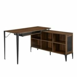 Modern Industrial Executive Desk with Cubbyhole Storage - Saracina Home Rustic Oak 13 Modern Industrial Executive Desk with Cubbyhole Storage - Saracina Home Rustic Oak -Outlet Desks Store unnamed file 6009