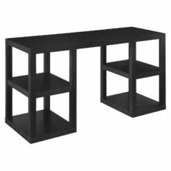 Stanley Wood Writing Desk with Storage - Room & Joy Black -Outlet Desks Store unnamed file 6024