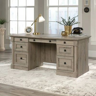 Palladia Executive Desk Split Oak - Sauder 4 Palladia Executive Desk Split Oak - Sauder - Image 2