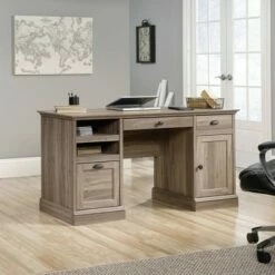 Barrister Lane Executive Desk Brown - Sauder