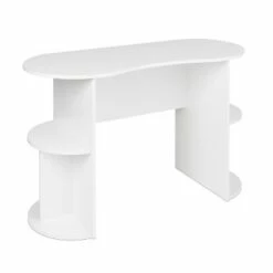 Kurv Compact Student Desk with Storage White - Prepac