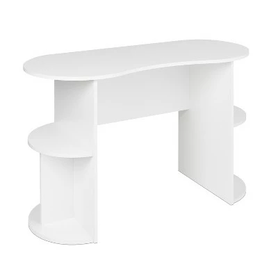 Kurv Compact Student Desk with Storage White - Prepac 3 Kurv Compact Student Desk with Storage White - Prepac