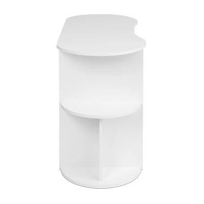 Kurv Compact Student Desk with Storage White - Prepac 5 Kurv Compact Student Desk with Storage White - Prepac - Image 3