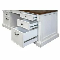 66" Durham Double Pedestal Executive Desk White - Martin Furniture -Outlet Desks Store unnamed file 6143