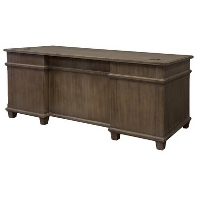 Carson Double Pedestal Desk Brown - Martin Furniture 6 Carson Double Pedestal Desk Brown - Martin Furniture - Image 4