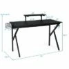 Costway Gaming Desk Computer Desk PC Table Workstation with Cup Holder & Headphone Hook -Outlet Desks Store unnamed file 6230