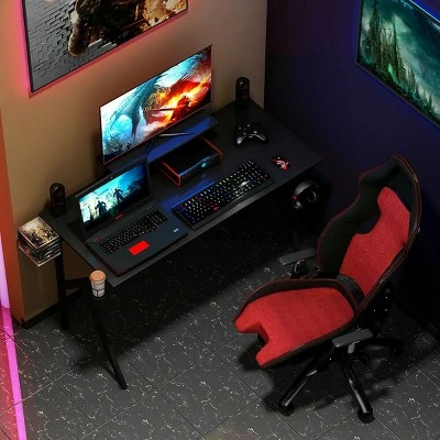 Costway Gaming Desk Computer Desk PC Table Workstation with Cup Holder & Headphone Hook 5 Costway Gaming Desk Computer Desk PC Table Workstation with Cup Holder & Headphone Hook - Image 3