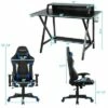 Costway Gaming Computer Desk&Massage Gaming Chair Set w/Monitor Shelf Power Strip 1 Costway Gaming Computer Desk&Massage Gaming Chair Set w/Monitor Shelf Power Strip -Outlet Desks Store unnamed file 6239