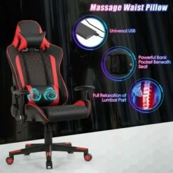 Costway Gaming Desk&Massage Gaming Chair Set w/Headphone Hook & Game Storage 22 Costway Gaming Desk&Massage Gaming Chair Set w/Headphone Hook & Game Storage -Outlet Desks Store unnamed file 6274