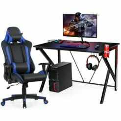 Costway Gaming Desk&Massage Gaming Chair Set w/Headphone Hook & Game Storage 26 Costway Gaming Desk&Massage Gaming Chair Set w/Headphone Hook & Game Storage -Outlet Desks Store unnamed file 6278