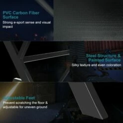 Costway Gaming Desk Computer Desk Table w/Cup Holder & Headphone Hook Gamer Workstation -Outlet Desks Store unnamed file 6285