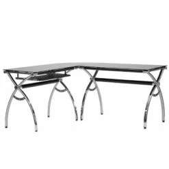 L Shaped Colored Tempered Glass Top Desk with Pull Out Keyboard Tray Black - Techni Mobili 12 L Shaped Colored Tempered Glass Top Desk with Pull Out Keyboard Tray Black - Techni Mobili -Outlet Desks Store unnamed file 6349