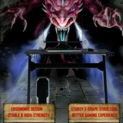 Costway Gaming Desk Computer Studio Desk PC Table Z Shape Gamer Workstation w/Mousepad -Outlet Desks Store unnamed file 6358