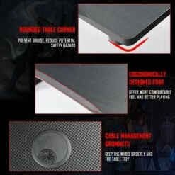 Costway Gaming Desk Computer Studio Desk PC Table Z Shape Gamer Workstation w/Mousepad -Outlet Desks Store unnamed file 6360