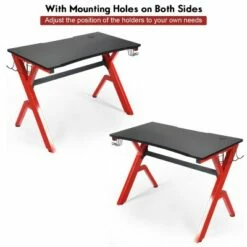 Costway Gaming Desk Computer Desk w/Controller Headphone storage Mouse Pad & Cup Holder -Outlet Desks Store unnamed file 6518