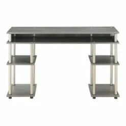 Designs2Go No Tools Student Desk with Shelves - Breighton Home Gray/black -Outlet Desks Store unnamed file 652