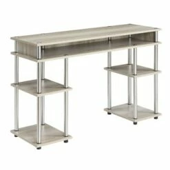 Designs2Go No Tools Student Desk with Shelves - Breighton Home Gray/black -Outlet Desks Store unnamed file 654