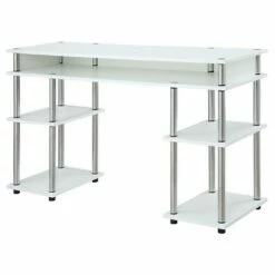Designs2Go No Tools Student Desk with Shelves - Breighton Home Gray/black -Outlet Desks Store unnamed file 656
