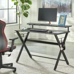 Kane Computer and Gaming Desk Black - Buylateral