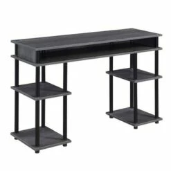 Designs2Go No Tools Student Desk with Shelves - Breighton Home Gray/black -Outlet Desks Store unnamed file 659