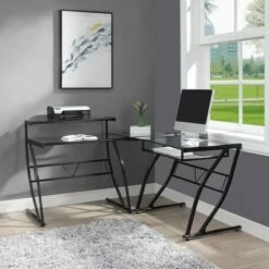 L Shape Constellation Desk Black - OSP Home Furnishings -Outlet Desks Store unnamed file 6591