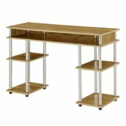 Designs2Go No Tools Student Desk with Shelves - Breighton Home Gray/black -Outlet Desks Store unnamed file 662
