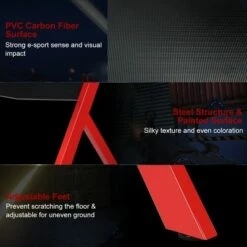 Costway Gaming Desk Computer Desk w/Controller Stand Cup Holder Headphone Hook Mouse Pad -Outlet Desks Store unnamed file 6622