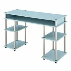 Designs2Go No Tools Student Desk with Shelves - Breighton Home Gray/black -Outlet Desks Store unnamed file 665