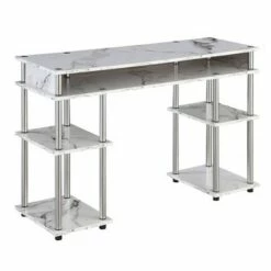 Designs2Go No Tools Student Desk with Shelves - Breighton Home Gray/black -Outlet Desks Store unnamed file 666