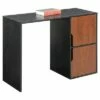 Designs2Go Student Desk with Storage Cabinets - Breighton Home Black/cherry -Outlet Desks Store unnamed file 667