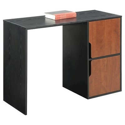 Designs2Go Student Desk with Storage Cabinets - Breighton Home Black/cherry 3 Designs2Go Student Desk with Storage Cabinets - Breighton Home Black/cherry