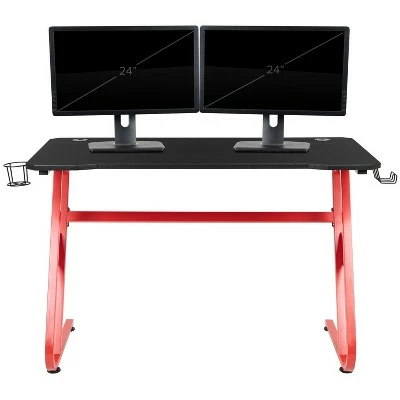 Flash Furniture Gaming Ergonomic Desk with Cup Holder and Headphone Hook 8 Flash Furniture Gaming Ergonomic Desk with Cup Holder and Headphone Hook - Image 6