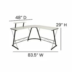 Flash Furniture L-Shaped Desk 71.5" Computer Corner Desk, Home Office Corner Desk, Gaming Desk, Space Saving, Easy to Assemble -Outlet Desks Store unnamed file 6731