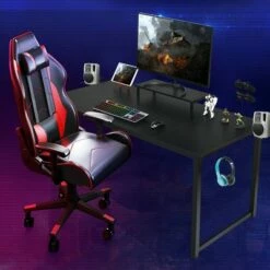 Costway 63'' Gaming Desk w/ Monitor Shelf Tablet Board&Storage for Controller Speaker -Outlet Desks Store unnamed file 6758