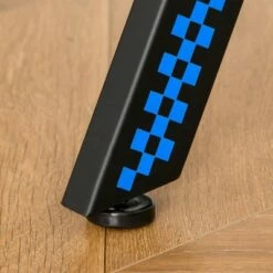 HOMCOM 43" Racing Style Gaming Desk with Multi-Colored K Steel Frame Design and Headset Side Hook Black/Multi -Outlet Desks Store unnamed file 6771