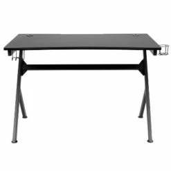Flash Furniture Gaming Desk 45.25" x 29" Computer Table Gamer Workstation with Headphone Holder and 2 Cable Management Holes -Outlet Desks Store unnamed file 6790