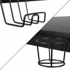 Flash Furniture Gaming Desk 45.25" x 29" Computer Table Gamer Workstation with Headphone Holder and 2 Cable Management Holes -Outlet Desks Store unnamed file 6796
