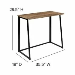 Flash Furniture Small Rustic Natural Home Office Folding Computer Desk - 36" -Outlet Desks Store unnamed file 685