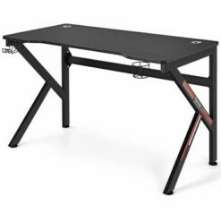 Costway 48'' K-shaped Gaming Desk Computer Table with Cup Holder & Headphone Hook -Outlet Desks Store unnamed file 6914