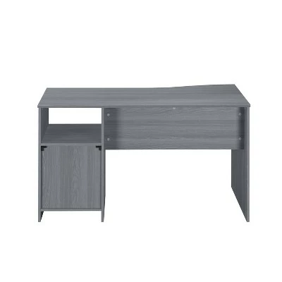 Classic Computer Desk with Multiple Drawers Gray - Techni Mobili 8 Classic Computer Desk with Multiple Drawers Gray - Techni Mobili - Image 6