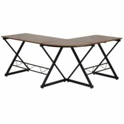 BlackArc L-Shaped Gaming Desk Teakwood Finish Laminate Top-Black Powder Coated Frame-Pull Out Keyboard-87" Overall Diagonal Width 16 BlackArc L-Shaped Gaming Desk Teakwood Finish Laminate Top-Black Powder Coated Frame-Pull Out Keyboard-87" Overall Diagonal Width -Outlet Desks Store unnamed file 6942