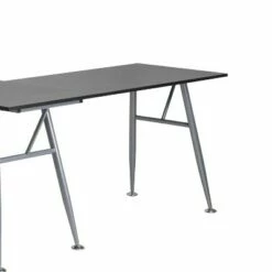 BlackArc Black Gaming Desk with L-Shaped 89.5" Diagonal Width - Black Laminate Top and Powder Coated Silver Metal Frame 15 BlackArc Black Gaming Desk with L-Shaped 89.5" Diagonal Width - Black Laminate Top and Powder Coated Silver Metal Frame -Outlet Desks Store unnamed file 6976