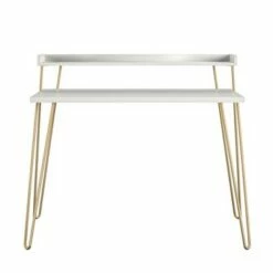 Panama Retro Desk with Riser - Room & Joy Olive Green