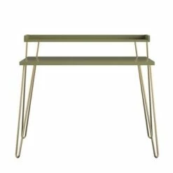 Panama Retro Desk with Riser - Room & Joy Olive Green -Outlet Desks Store unnamed file 7061