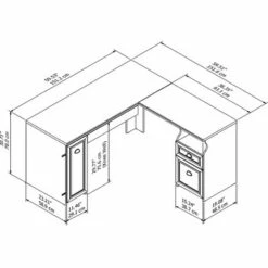 Bush Furniture Fairview L-Desk White - Bush Industries -Outlet Desks Store unnamed file 7066